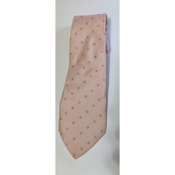 Yves Saint Laurent Necktie Men's Classic Tie Pink With Diamonds YSL Silk (146) - Picture 1 of 2